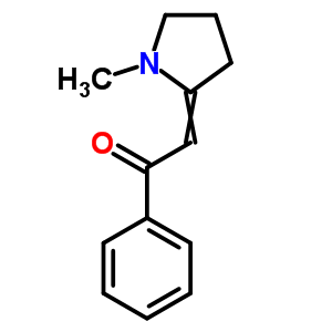 2-(1-Methylpyrrolidin-2-ylidene)-1-phenyl-ethanone Structure,39178-28-4Structure