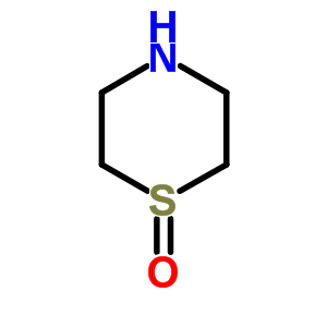 1-氧化物-4-硫代嗎啉結(jié)構(gòu)式_39213-13-3結(jié)構(gòu)式