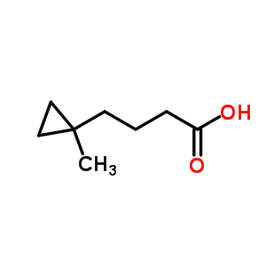 Cyclopropanebutanoic acid, 1-methyl- Structure,39223-32-0Structure