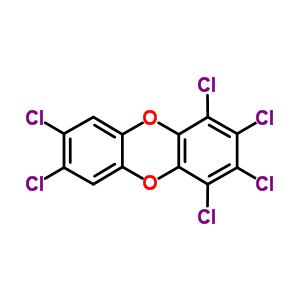 1,2,3,4,7,8-Hexachlorodibenzodioxin Structure,39227-28-6Structure