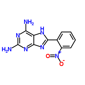 9H-purine-2,6-diamine,8-(2-nitrophenyl)- Structure,39232-32-1Structure