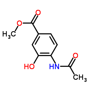 4-Acetylamino-3-hydroxy-benzoic acid methyl ester Structure,39267-53-3Structure