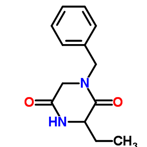 1-Benzyl-3-ethyl-piperazine-2,5-dione Structure,393781-68-5Structure