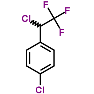 Benzene,1-chloro-4-(1-chloro-2,2,2-trifluoroethyl)- Structure,394-54-7Structure