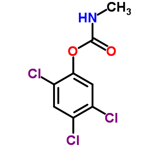 Phenol,2,4,5-trichloro-, 1-(n-methylcarbamate) Structure,3942-57-2Structure