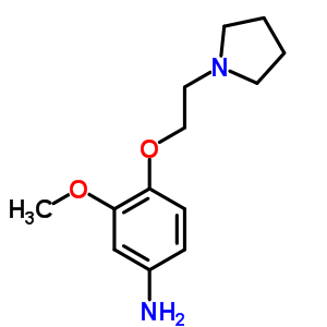 3-Methoxy-4-[2-(1-pyrrolidinyl)ethoxy]aniline Structure,394248-90-9Structure