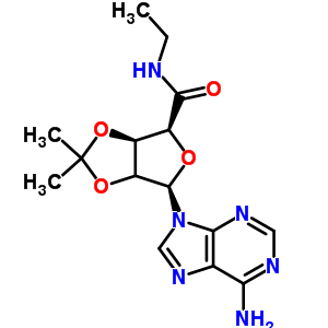 5’-Ethylcarboxamido-2’,3’-isopropylideneadenosine Structure,39491-53-7Structure