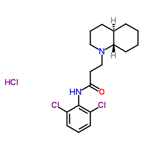 3-[(4Ar,8as)-3,4,4a,5,6,7,8,8a-octahydro-2h-quinolin-1-yl]-n-(2,6-dichlorophenyl)propanamide hydrochloride Structure,39493-95-3Structure