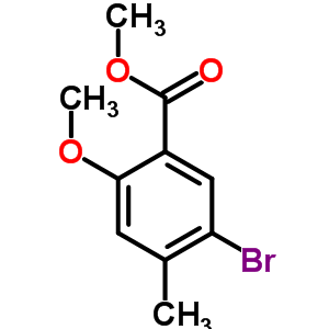 Methyl 5-bromo-2-methoxy-4-methylbenzoate Structure,39503-58-7Structure