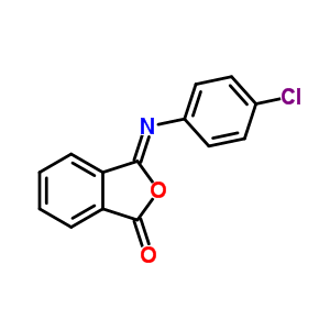 3-(4-Chlorophenyl)iminoisobenzofuran-1-one Structure,39536-54-4Structure