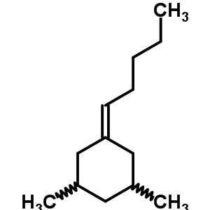 Cyclohexane,1,3-dimethyl-5-pentylidene- Structure,39546-83-3Structure