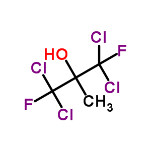 2-Propanol,1,1,3,3-tetrachloro-1,3-difluoro-2-methyl- Structure,3960-86-9Structure