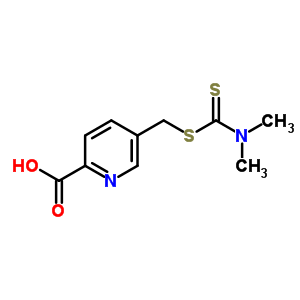 5-(Dimethylthiocarbamoylsulfanylmethyl)pyridine-2-carboxylic acid Structure,39977-50-9Structure