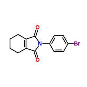 2-(4-Bromophenyl)-4,5,6,7-tetrahydroisoindole-1,3-dione Structure,39985-64-3Structure