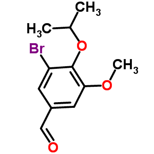 3-Bromo-4-isopropoxy-5-methoxybenzaldehyde Structure,400070-31-7Structure