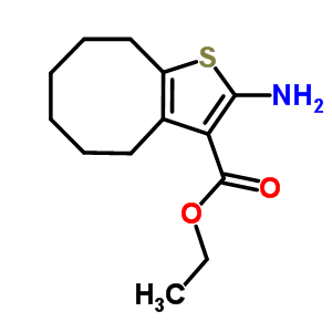 Ethyl 2-amino-4,5,6,7,8,9-hexahydrocycloocta[b]thiophene-3-carboxylate Structure,40106-16-9Structure