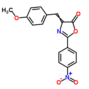 5(4H)-oxazolone, 4-[(4-methoxyphenyl)methylene]-2-(4-nitrophenyl)- Structure,40108-81-4Structure