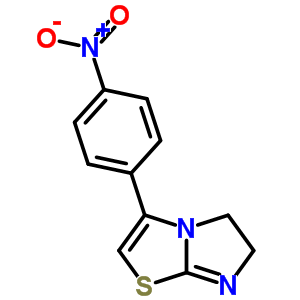 5,6-二氫-3-(4-硝基苯基)-咪唑并[2,1-b]噻唑結(jié)構(gòu)式_40229-93-4結(jié)構(gòu)式