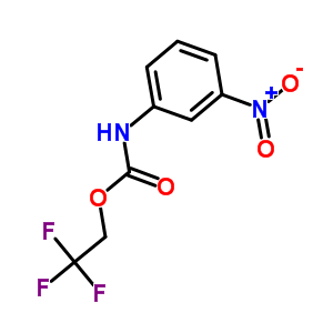 2,2,2-Trifluoroethyl 3-nitrophenylcarbamate Structure,403-99-6Structure