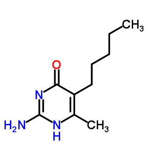 2-Amino-6-methyl-5-pentylpyrimidin-4-ol Structure,4038-46-4Structure