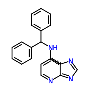 3H-imidazo[4,5-b]pyridin-7-amine,n-(diphenylmethyl)-, hydrochloride (1:1) Structure,40497-73-2Structure