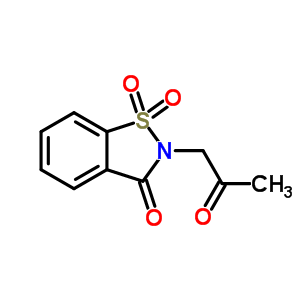 1,1-Dioxo-2-(2-oxo-propyl)-1,2-dihydro-1lambda*6*-benzo[d]isothiazol-3-one Structure,40506-05-6Structure