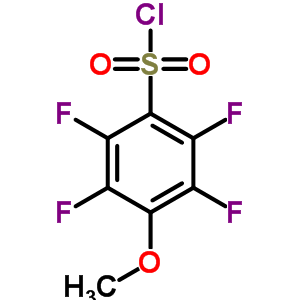 2,3,5,6-Tetrafluoro-4-methoxybenzenesulfonyl chloride Structure,40586-69-4Structure