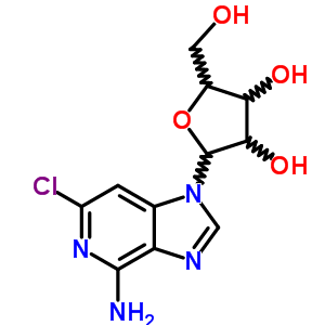 4-Amino-6-chloro-1-beta-d-ribofuranosylimidazo[4,5-c]pyridine Structure,40656-71-1Structure