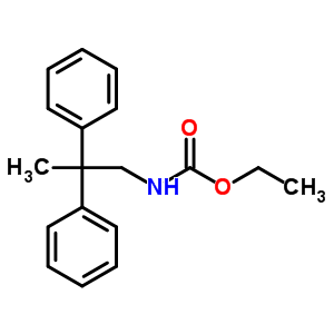 n-(2,2-二苯基丙基)氨基甲酸乙酯結(jié)構(gòu)式_40691-65-4結(jié)構(gòu)式