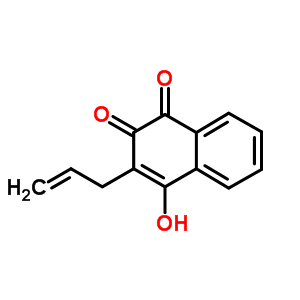 1,4-Naphthalenedione,2-hydroxy-3-(2-propen-1-yl)- Structure,40815-76-7Structure