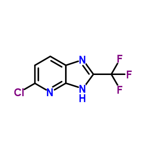 5-Chloro-2-(trifluoromethyl)-3H-imidazo[4,5-b]pyridine Structure,40851-96-5Structure