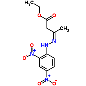 Butanoic acid,3-[2-(2,4-dinitrophenyl)hydrazinylidene]-, ethyl ester Structure,4093-60-1Structure