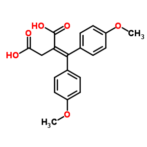 2-[Bis(4-methoxyphenyl)methylidene]butanedioic acid Structure,40938-16-7Structure