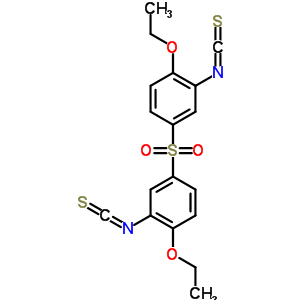 1-乙氧基-4-(4-乙氧基-3-異硫代氰?；?苯基)磺酰基-2-異硫代氰?；?苯結(jié)構(gòu)式_40939-79-5結(jié)構(gòu)式