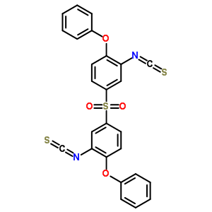 2-異硫代氰?；?4-(3-異硫代氰?；?4-苯氧基-苯基)磺?；?1-苯氧基-苯結(jié)構(gòu)式_40939-81-9結(jié)構(gòu)式