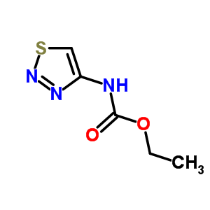 n-(噻二唑-4-基)氨基甲酸乙酯結(jié)構(gòu)式_4100-29-2結(jié)構(gòu)式