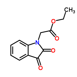 2,3-Dihydro-2,3-dioxo-1H-indole-1-aceticaciethylester Structure,41042-21-1Structure