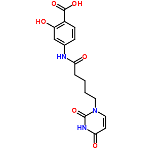 4-[5-(2,4-Dioxopyrimidin-1-yl)pentanoylamino]-2-hydroxy-benzoic acid Structure,4113-89-7Structure