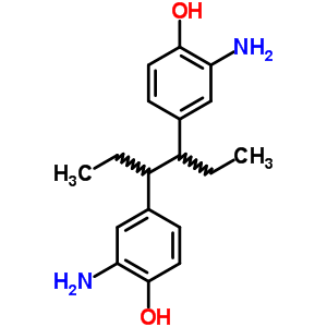 2-Amino-4-[4-(3-amino-4-hydroxy-phenyl)hexan-3-yl]phenol Structure,41172-52-5Structure