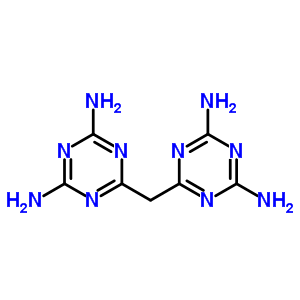 6-[(4,6-Diamino-1,3,5-triazin-2-yl)methyl]-1,3,5-triazine-2,4-diamine Structure,4128-92-1Structure