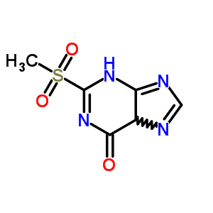 6H-purin-6-one,1,9-dihydro-2-(methylsulfonyl)- Structure,41286-86-6Structure