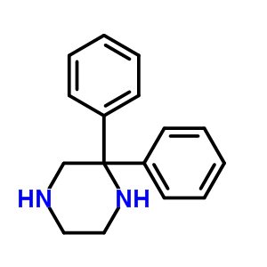 2,2-二苯基哌嗪結(jié)構(gòu)式_41353-93-9結(jié)構(gòu)式