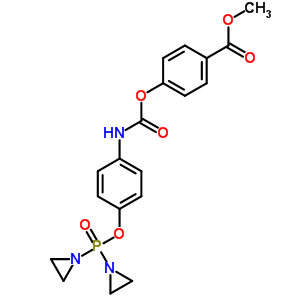 Methyl 4-[(4-diaziridin-1-ylphosphoryloxyphenyl)carbamoyloxy]benzoate Structure,41363-21-7Structure