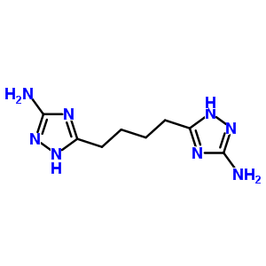 5-[4-(5-Amino-2h-1,2,4-triazol-3-yl)butyl]-1h-1,2,4-triazol-3-amine Structure,41442-92-6Structure