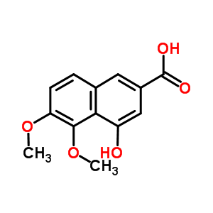 4-Hydroxy-5,6-dimethoxy-2-naphthalenecarboxylic acid Structure,4147-33-5Structure