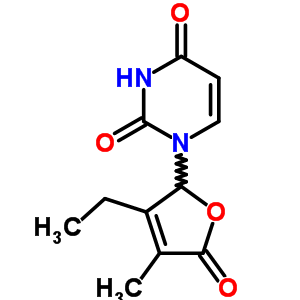 1-(3-Ethyl-4-methyl-5-oxo-2h-furan-2-yl)pyrimidine-2,4-dione Structure,41473-40-9Structure