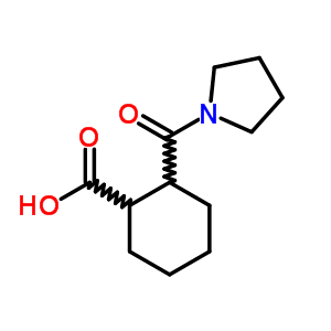 2-(1-Pyrrolidinylcarbonyl)cyclohexanecarboxylic acid Structure,414872-66-5Structure