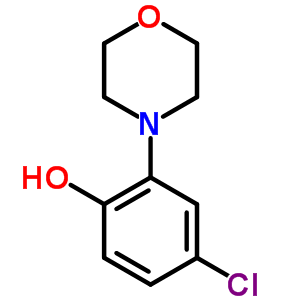 4-Chloro-2-morpholin-4-yl-phenol Structure,41536-45-2Structure