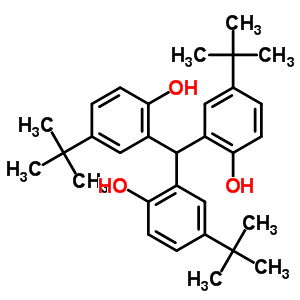 2-[Bis(2-hydroxy-5-tert-butyl-phenyl)methyl]-4-tert-butyl-phenol Structure,41567-36-6Structure