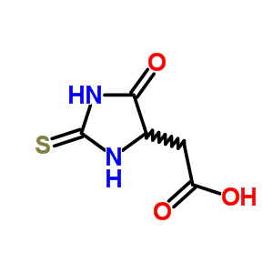 4-Imidazolidineaceticacid, 5-oxo-2-thioxo- Structure,41679-36-1Structure